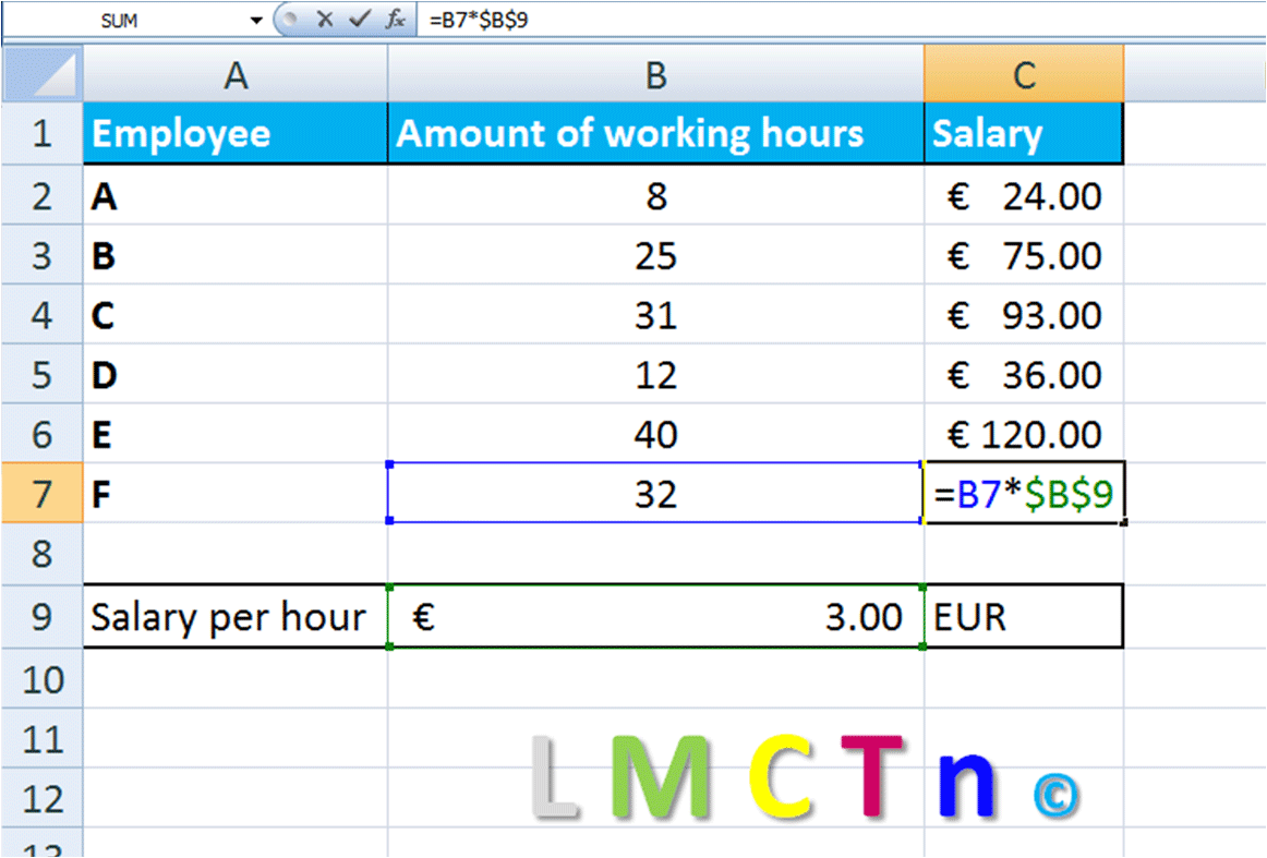 How To Fixed Cell In Excel Formula Printable Templates