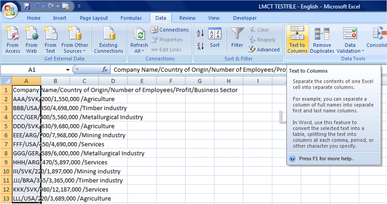 how to import a file to excel